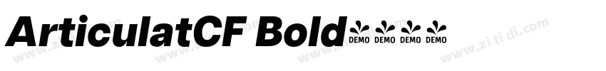 ArticulatCF Bold字体转换